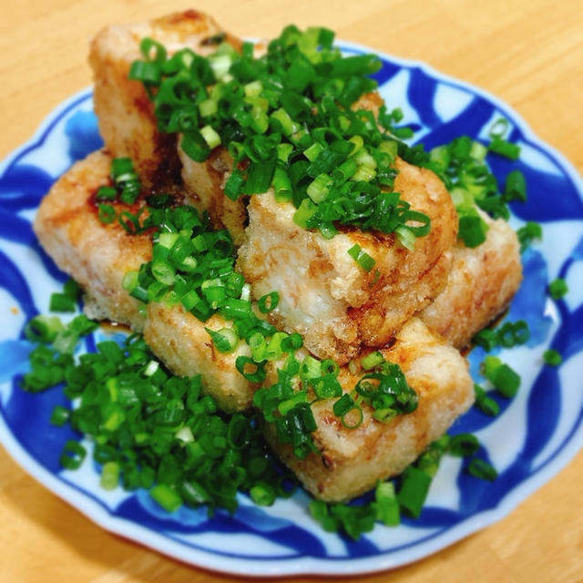 揚げ出し豆腐ねぎまみれのおつまみ