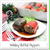クリスマス色で中華風ピーマンの肉詰め
