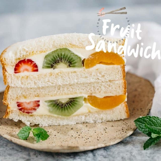 Fruit Sandwich – How to Make this for Christmas