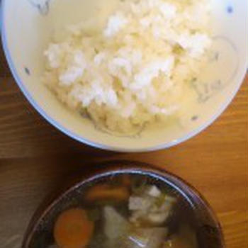 ★●白いごはんとお味噌汁
