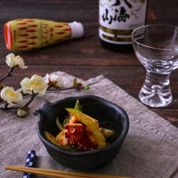 ハリッサで  たことセロリのピリ辛あえ