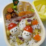 10月18日　サツマイモご飯とキノコちゃんの秋色弁当