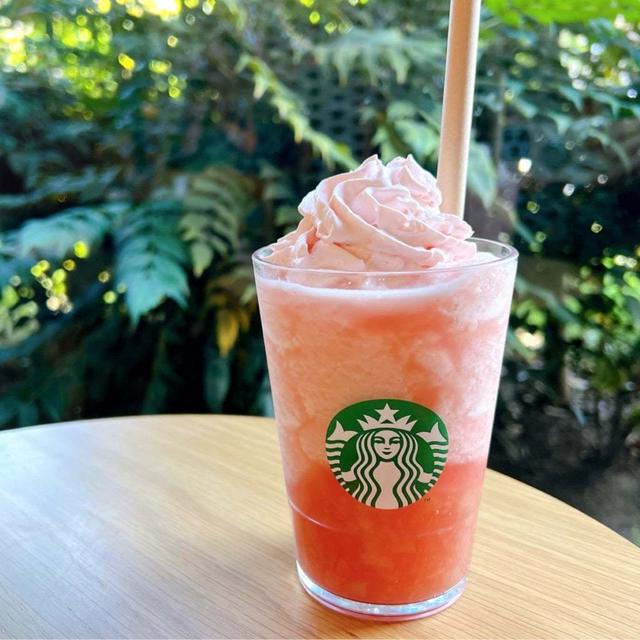 本日スタート‼︎【スタバ】GABURIピーチフラペチーノ