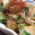 *甘辛生姜ダレ de 青梗菜と厚揚げの炒め物　と　キムチーズポテトグラタン　など