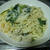 生クリームを使わない!!ほうれんそうとエビのクリームパスタ