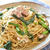 簡単ランチ！「鶏肉とほうれん草のゆかりパスタ」