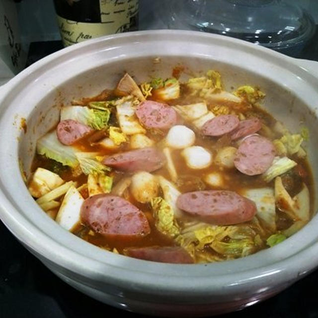 残ったカレーでカレー鍋 ～ 〆はカレーうどん