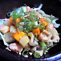 四角いサラダ～にんにくバターポン酢～