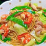 夏休みのランチにお家で簡単！上海焼きそば