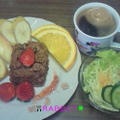 Good－morning ラビっ子のチョコケーキ＆フルーツ野菜サラダコンビ～じゃよ♪ by Kyonchanレシピさん