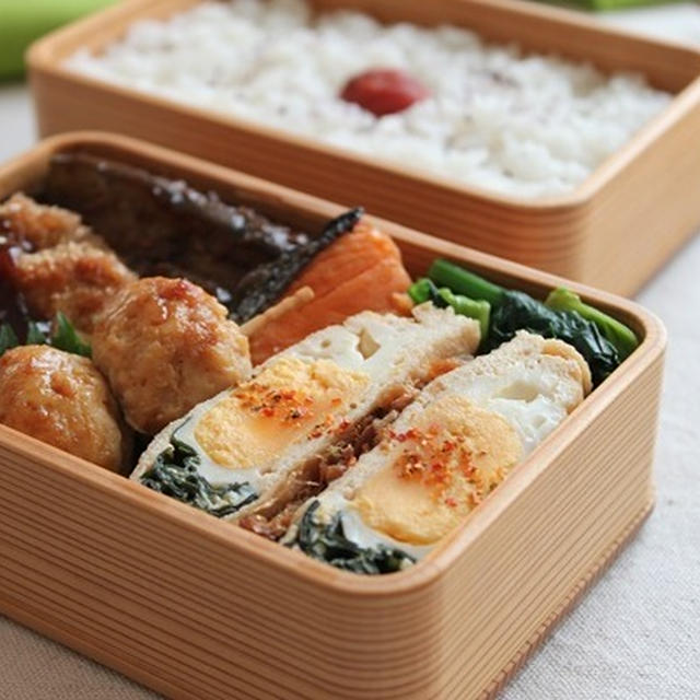 何度でも食べたくなる卵のおかず！「卵とわかめの袋煮」のお弁当
