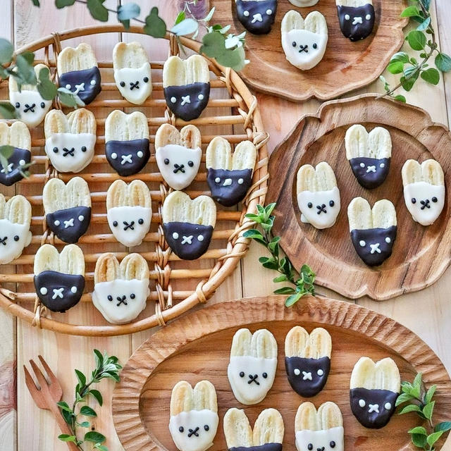 材料３つで大量生産！ミッフィーチョコパイ