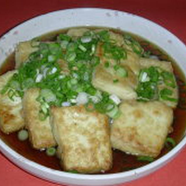 オリーブオイルで揚げ出し豆腐＋ホタテバター