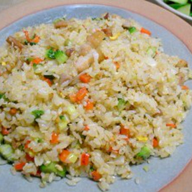塩豚とゴーヤのチャーハン【特筆すべきことなし、ただ美味】