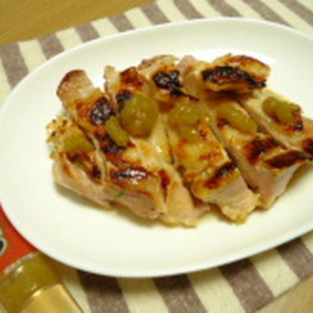 こんがり鶏モモ肉のヘルシー焼き with 柚子胡椒