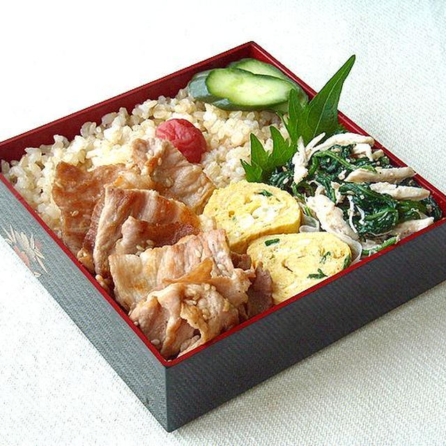 6/6(金)豚のしょうが焼き弁当