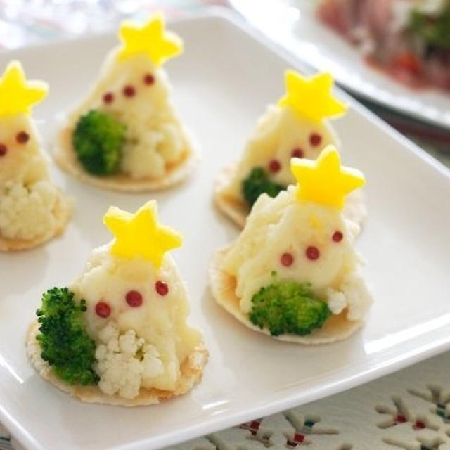 簡単なのに見た目が可愛い クリスマスツリー風ポテトサラダ By 小春さん レシピブログ 料理ブログのレシピ満載