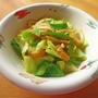 野菜と竹輪のカレーポン酢炒め