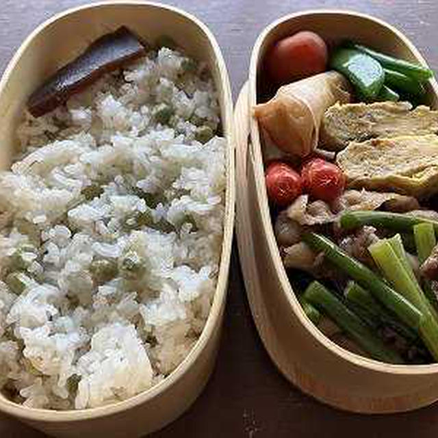 うすいえんどう豆ご飯弁当