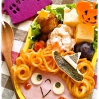 (ハロウィンキャラ弁)ナポリタンde魔女っ子