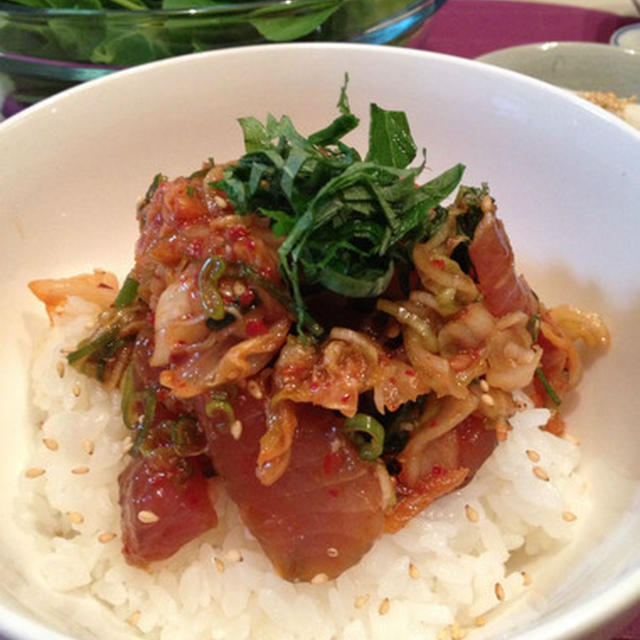 「マグロの香味野菜和え ～ トッパッ」