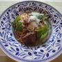豚肉のすし酢煮パスタ