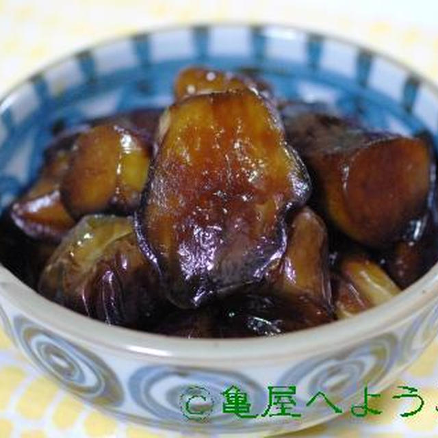 妙においしいナスの煮物