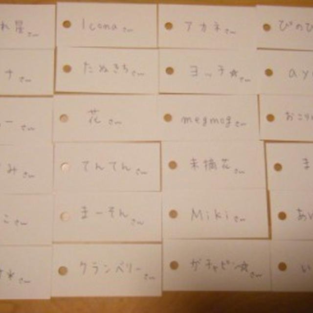 【プレ企画】当選者様の発表！！