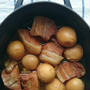ストウブで「豚の角煮」からの「中華風おこわ」
