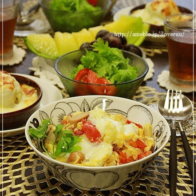 オムライス。～オムライス丼～