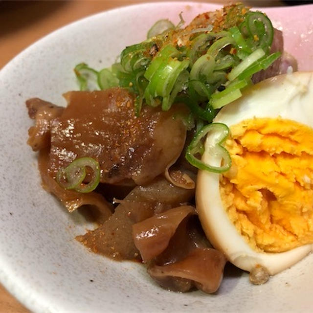 おつまみに最適！！「牛スジの煮込み」