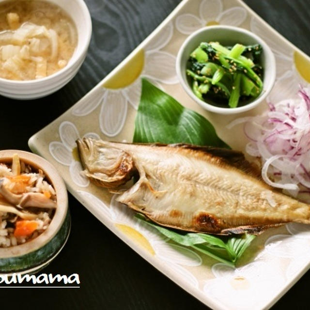 竹の器！タケノコとツナの炊き込みご飯 / 土佐の日曜市