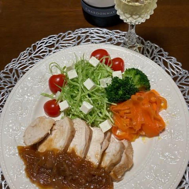 鶏むね肉の簡単ぽん酢煮込み