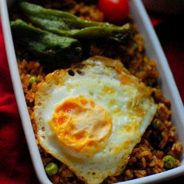 風邪ひきさんに♪スパイスたっぷりドライカレー風弁当