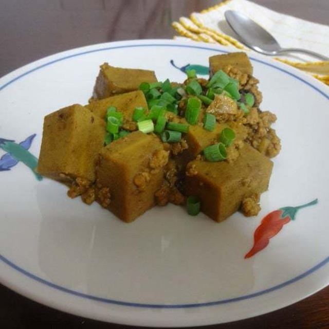 高野豆腐のカレーマーボー