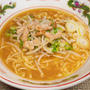 正麺・ラー油でピリ辛肉野菜炒め味噌ラーメン