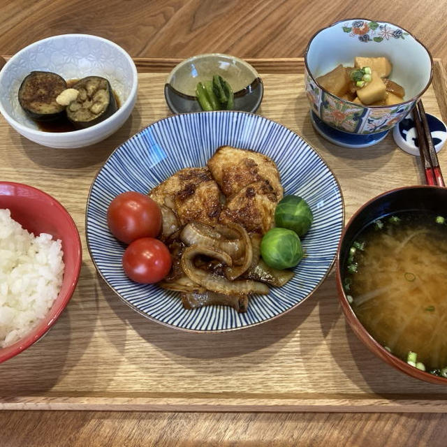 献立 シイラと玉ねぎの柚子胡椒照焼きに芽キャベツとミニトマト 焼き茄子の生姜ポン酢 野沢菜漬 大根と里芋の煮物 大根のお味噌汁 By Kajuさん レシピブログ 料理ブログのレシピ満載