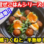 【レシピ】簡単！混ぜごはん！変わり種親子丼！鶏つくねと半熟煮卵！