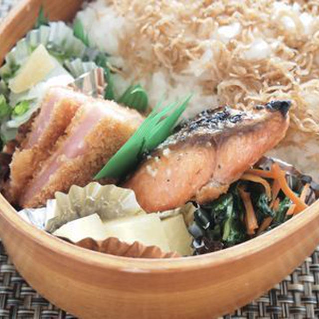 主人の大好物・ハムカツでお弁当