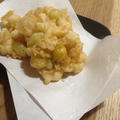 今夜は沖縄の天ぷらっぽく揚げてみました・・・　「銀杏と山芋の天ぷら」