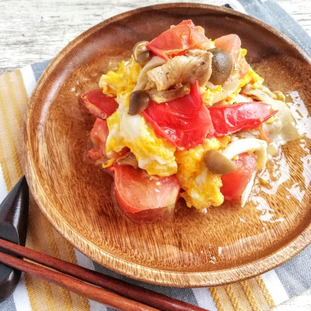 【レシピ】 フライパンで10分！トマトと卵の中華炒め