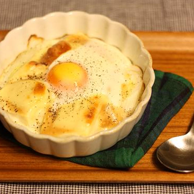 落とし卵の♪お豆腐味噌グラタン