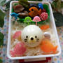 茹でたまごでアザラシちゃん弁当〖デコ弁〗  #平日お昼ご飯はお弁当or外食