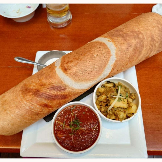 お友達とインドランチ・マサラドーサ☆