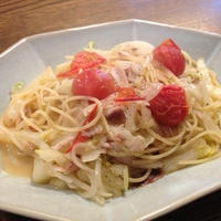 鯵の干物でパスタ☆