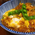 【ズボラ飯】豆腐と揚げ玉の玉子とじ丼のブランチ
