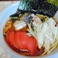 シャキシャキねぎとトマトの酸味の鯖ラーメン♪