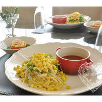 *　マ・マー「ミモザ風つけスパゲティ」　*