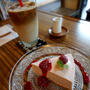 ラズベリーのレアチーズケーキ@ CAFE CHOCOLA