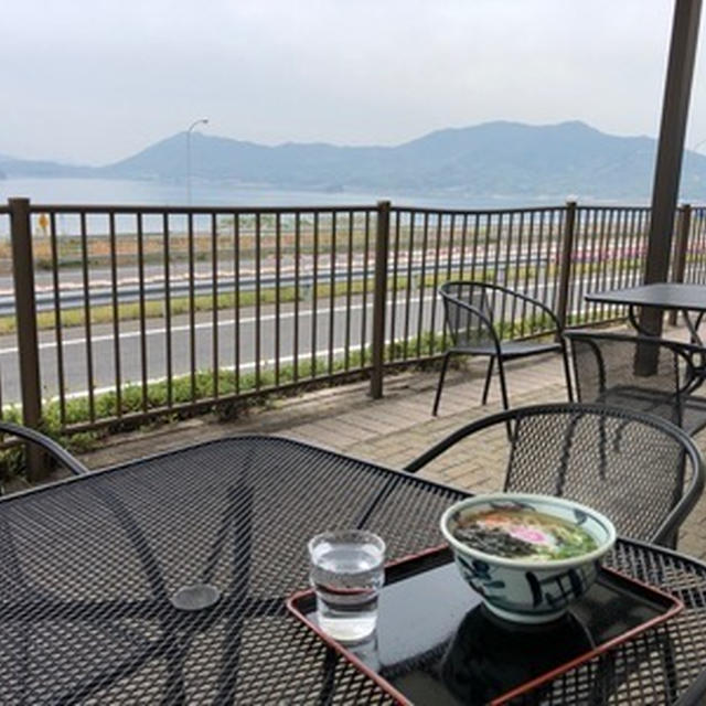 しまなみ海道の瀬戸田PAで朝ごはん